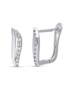 18K PENDIENTES ORO BLANCO CIRCONITA CATALAN