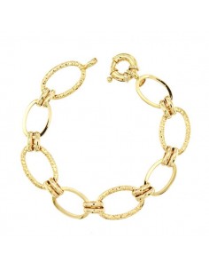 18K PULSERA ESLABONES HUECO 19 CM. 9,60 GRS.