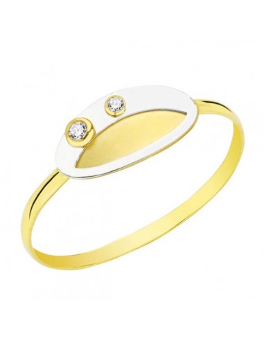 18K SORTIJA ORO AMARILLO MOTIVO OVAL CON CIRCONITAS. ANCHO: 5 5 MM