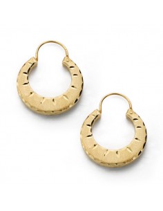 18K AROS MANCHEGAS TALLADAS 20 X 2 MM