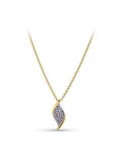 18K GARGANTILLA ORO BICOLOR CIRCONITAS