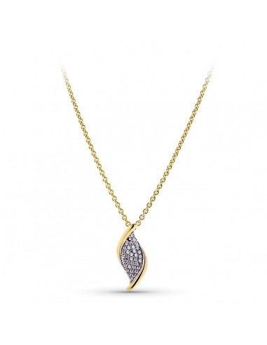 18K GARGANTILLA ORO BICOLOR CIRCONITAS
