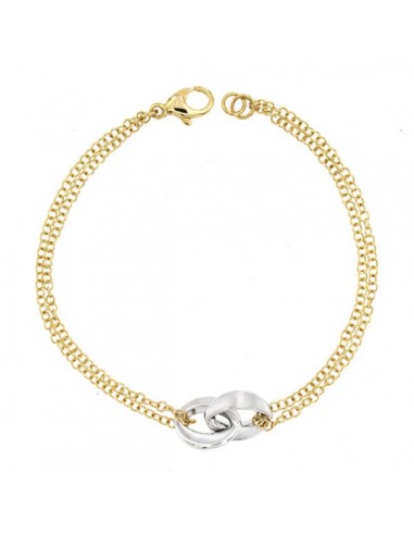 18K PULSERA BICOLOR 19.5 CM
