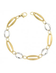 18K PULSERA BICOLOR 19.5 CM 7.20 GR
