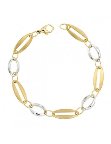 18K PULSERA BICOLOR 19.5 CM 7.20 GR