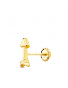 18K PIERCING OREJA ORO AMARILLO FLECHA LISA 9X3.5 MM (MÍNIMO 3 UNIDADES)