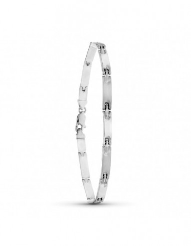 Pulsera Blanco Tramos