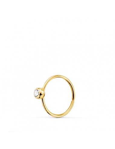18K PIERCING ORO AMARILLO NARIZ CON CIRCONITA BOCEL 2 2MM. DIAMETRO: 8 MM