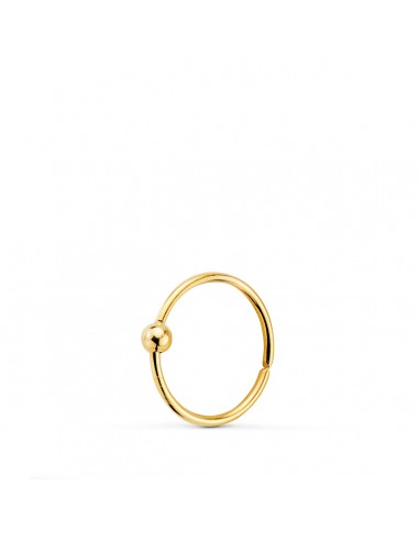18K PIERCING ORO AMARILLO NARIZ CON BOLA LISA 1 5 MM. DIAMETRO: 8 MM