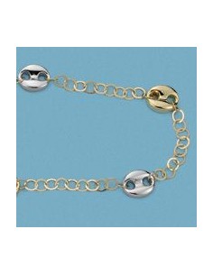 18K GARGANTILLA BICOLOR NUDOS