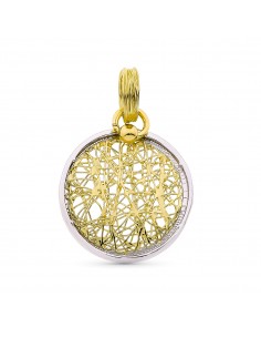 18K COLGANTE ORO BICOLOR. 20 MM