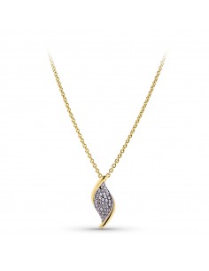 18K GARGANTILLA ORO BICOLOR CIRCONITAS