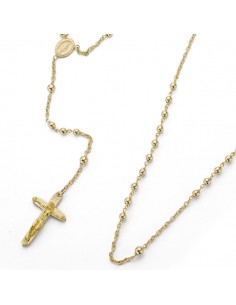 18K ROSARIO BOLA 2MM.FORZADA 50 CM. 8.65GR