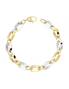 18K PULSERA BICOLOR 19,5 CM