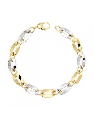 18K PULSERA BICOLOR 19,5 CM