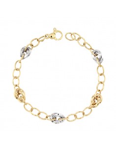 18K PULSERA BICOLOR 20 CM. 4,55 GRS.