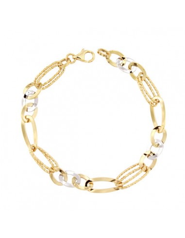 18K PULSERA BICOLOR 19,5 CM. 5,30 GRS