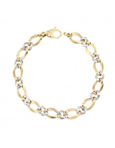 18K PULSERA BICOLOR 19,5 CM. 5,10 GRS