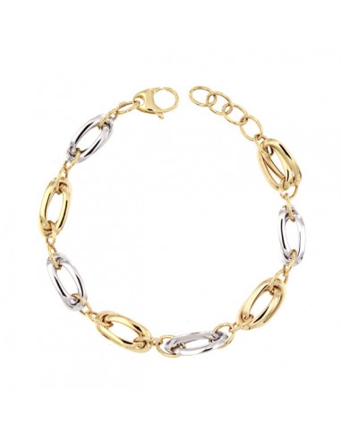 18K PULSERA BICOLOR 20,5 CM. 5,60 GRS