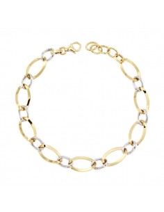18K PULSERA BICOLOR 22 CM. 4,65 GRS.
