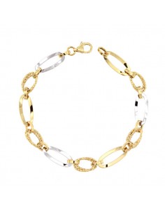 18K PULSERA BICOLOR 19,5 CM. 4,75 GRS.