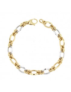 18K PULSERA BICOLOR 20 CM. 5,25 GRS @