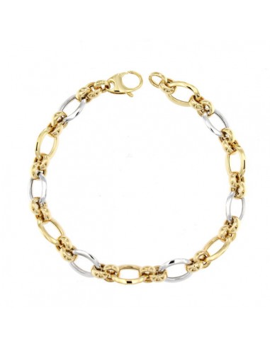 18K PULSERA BICOLOR 20 CM. 5,25 GRS @