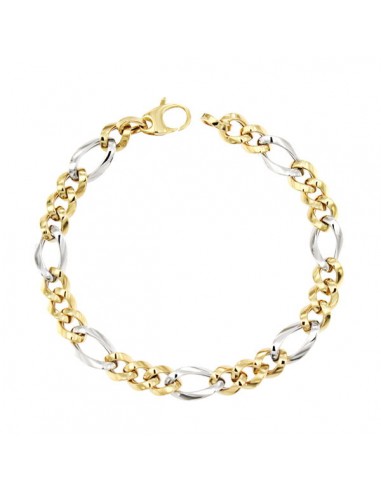 18K PULSERA BICOLOR 20 CM. 5,35 GRS