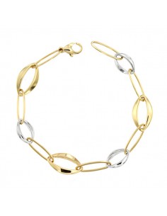 18K PULSERA BICOLOR 19,5 CM. 7,45 GRS.