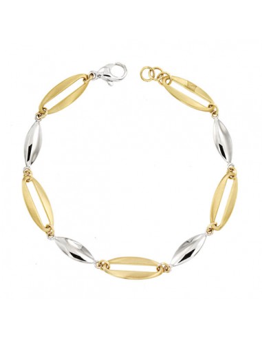 18K PULSERA BICOLOR 19,5 CM