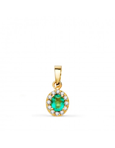 18K COLGANTE ORO AMARILLO PIEDRA OVAL TOPACIO PARAIBA Y CIRCONITAS. 6 5 X 5 5 MM.