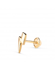 18K PIERCING ORO AMARILLO RAYO LISO. MEDIDA: 8X4 MM CIERRE TUERCA