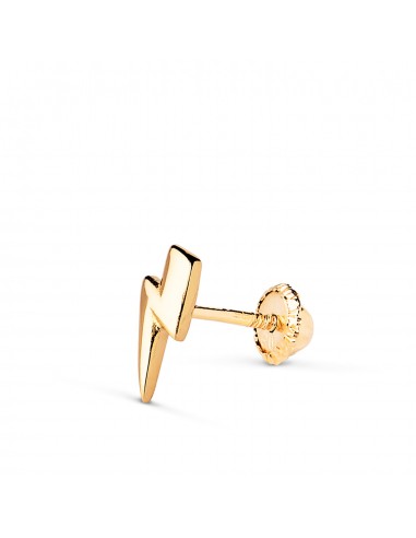 18K PIERCING ORO AMARILLO RAYO LISO. MEDIDA: 8X4 MM CIERRE TUERCA